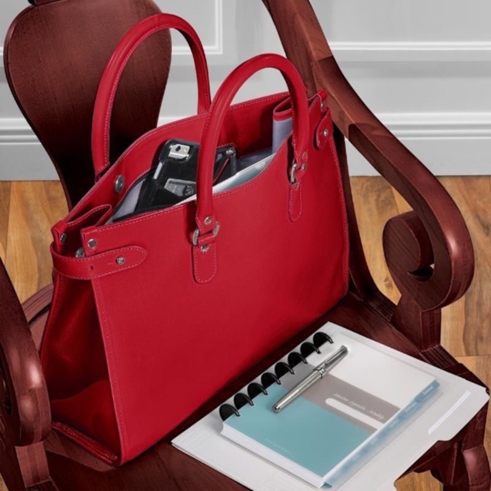 SOLD - NWT Tusting Kimbolton Large Red Tote Ltd Ed
